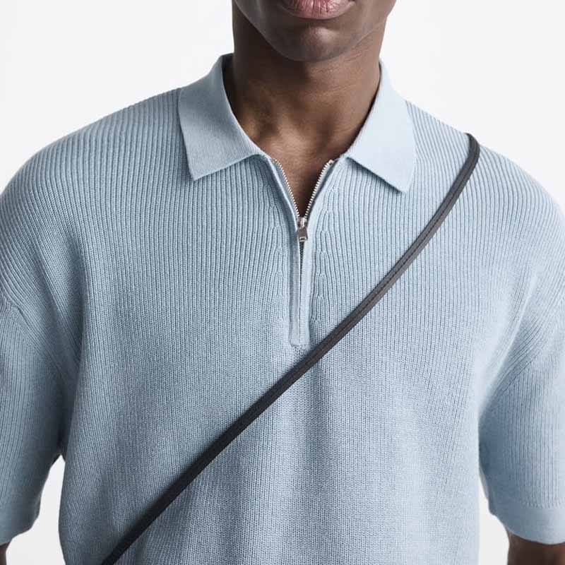 Miestenneuleenasut Polo -paita korkealaatuinen 100% puuvillaneulottu poolosuunnittelija